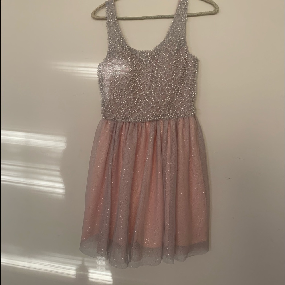Pink Sparkly Cocktail Dress